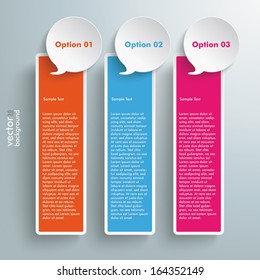 Infographic design colored banners on the grey background. Eps 10 vector file.