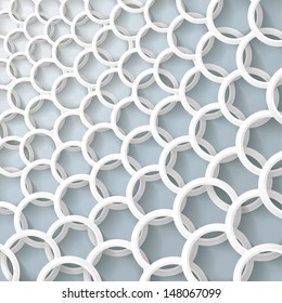Infographic design with colored and white circles on the grey background. Eps 10 vector file.