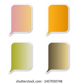 Infographic design with communication bubbles on the background. Eps 10 vector file.