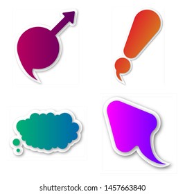 Infographic design with communication bubbles on the background. Eps 10 vector file.