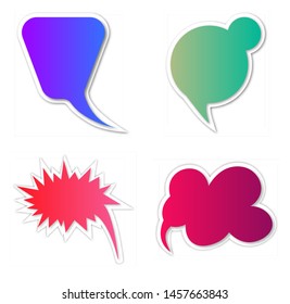 Infographic design with communication bubbles on the background. Eps 10 vector file.