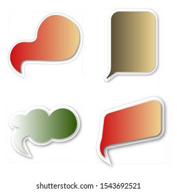 Infographic design with communication bubbles on the background. Eps 10 vector file.