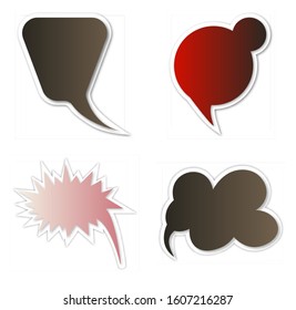 Infographic design with communication bubbles on the background. Eps 10 vector file.