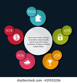 Infographic design. Data concept. Colorful illustration