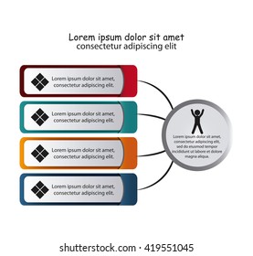 Infographic design. Data concept. Colorful illustration