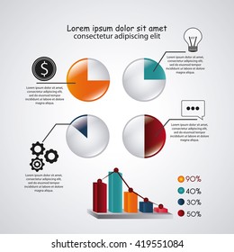 Infographic design. Data concept. Colorful illustration