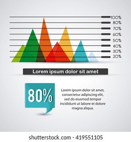 Infographic design. Data concept. Colorful illustration