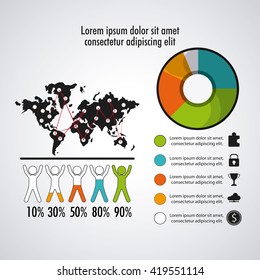 Infographic design. Data concept. Colorful illustration