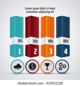 Infographic design. Data concept. Colorful illustration