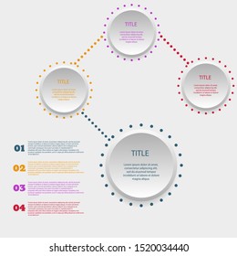 Infographic design element options. Business concept with 4 steps, annual report, web design, vector  eps 10