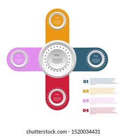 Infographic design element options design vector  eps 10