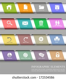 Elemento de diseño de infografía para sus presentaciones y sitios web