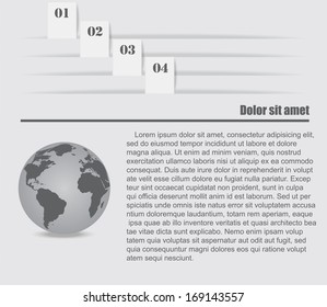 Infographic design elements (bookmarks). EPS 10 vector illustration