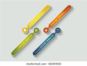 Infographic Design Elements. Business data visualization. Vector illustration infographics 4 options. Template for brochure, business, web design, Annual report.