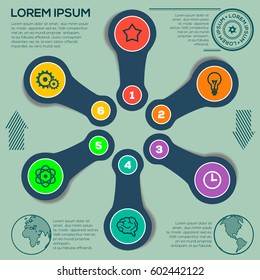 Infographic Design Elements for Business. Vector Illustration.