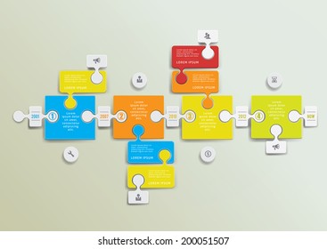 Infographic design elements with figutes and icons. Eps 10 illustration