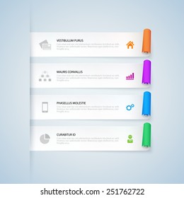 Infographic design elements. Vector illustration. Can be used for infographics, web design, diagram, banners, step up options, workflow layout, etc. Dummy text.