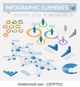 Infographic design elements. Vector saved as EPS-10, file contains objects with transparency (shadows etc.)