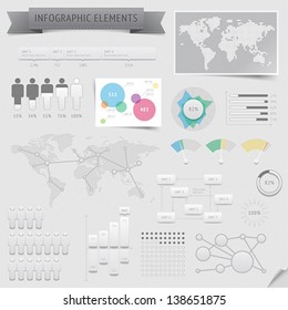 Infographic design elements. Vector saved as EPS-10, file contains objects with transparency (shadows etc.)
