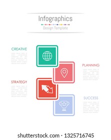 Infographic design elements for your business data with 8 options, parts, steps, timelines or processes. Vector Illustration.