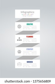 Infographic design elements for your business data with 9 options, parts, steps, timelines or processes. Vector Illustration.