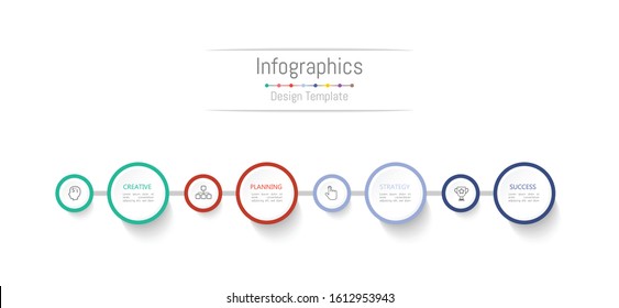 Infographic design elements for your business data with 4 options, parts, steps, timelines or processes. Vector Illustration.