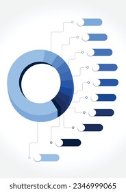 Elementos de diseño infográfico para los datos de su negocio. Ilustración vectorial.