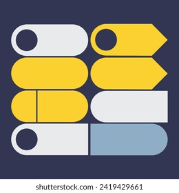 Elementos de diseño de infografía para la ilustración del vector empresarial. 