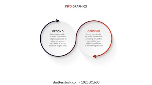 Infographic design elements.Business concept with 2 steps or options, layout.Vector eps10 illustration.