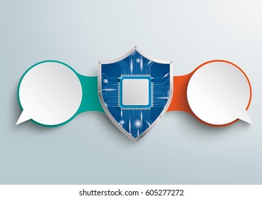 Infographic design for encrypted communication on the gray background. Eps 10 vector file.