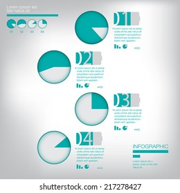 infographic design. Eps 10 vector file.