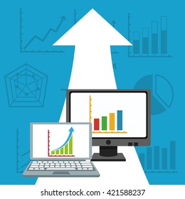 Infographic design. gadget icon. data illustration, editable vector