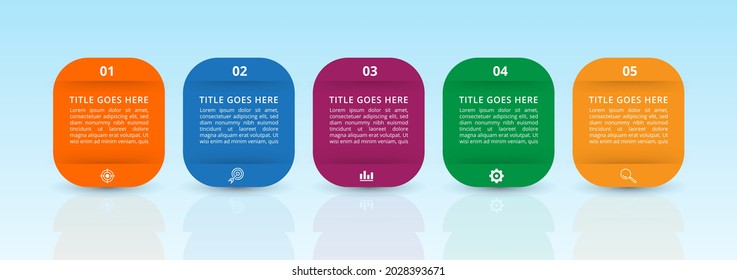 infographic design with gradient and paper shadow effect 4, 5, 6 options or steps. Infographics business concept. 