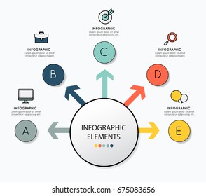 Infographic design with icon for business.vector