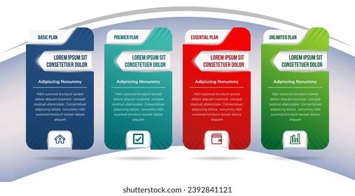 Infographic design with icons and 4 options or steps. Thin line. Infographics business concept. Can be used for info graphics, flow charts, presentations, mobile web sites, printed materials.