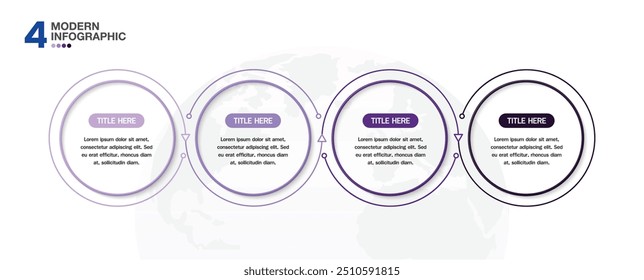 Infographic design with icons and 4 options or steps. Infographics business concept for info graphics, flow charts.