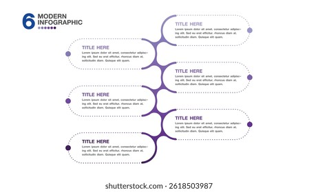Infographic design with icons and 6 options or steps. Infographics business concept for info graphics, flow charts.
