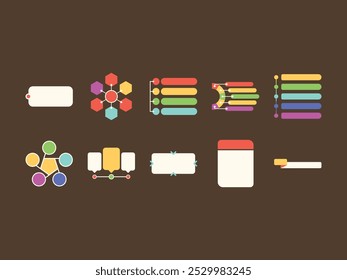 Conjunto de Elementos de Layout de Design Infográfico 