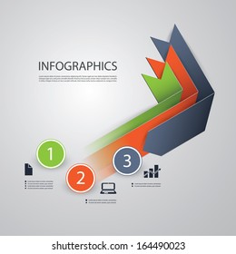 Diseño Infográfico / Cintas numeradas