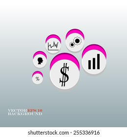 Infographic design on the  background. Modern Design. Vector illustration. Eps 10