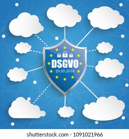 Infographic design on the blue background. Eps 10 vector file.
