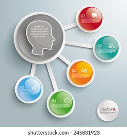 Infografik-Design auf grauem Hintergrund. Eps10 Vektordatei.