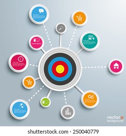 Infographic design on the gray background. Eps 10 vector file.