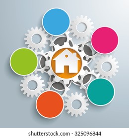 Infographic design on the gray background. Eps 10 vector file.