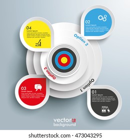 Infographic design on the gray background. Eps 10 vector file.