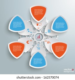Infographic design on the grey background. Eps 10 vector file.