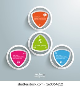 Infographic design on the grey background. Eps 10 vector file.