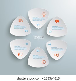 Infographic design on the grey background. Eps 10 vector file.