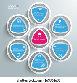 Infographic design on the grey background. Eps 10 vector file.