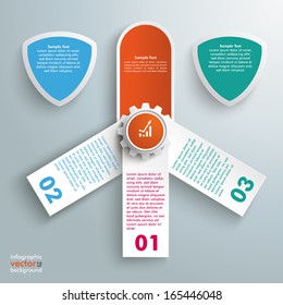 Infographic design on the grey background. Eps 10 vector file.